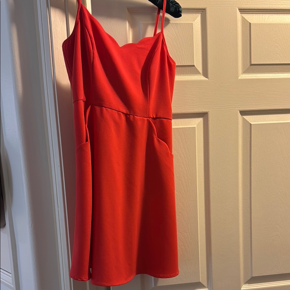 Market & Spruce Red Sleeveless Dress